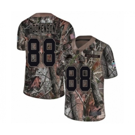 Youth Detroit Lions 88 T.J. Hockenson Limited Camo Rush Realtree Football Jersey