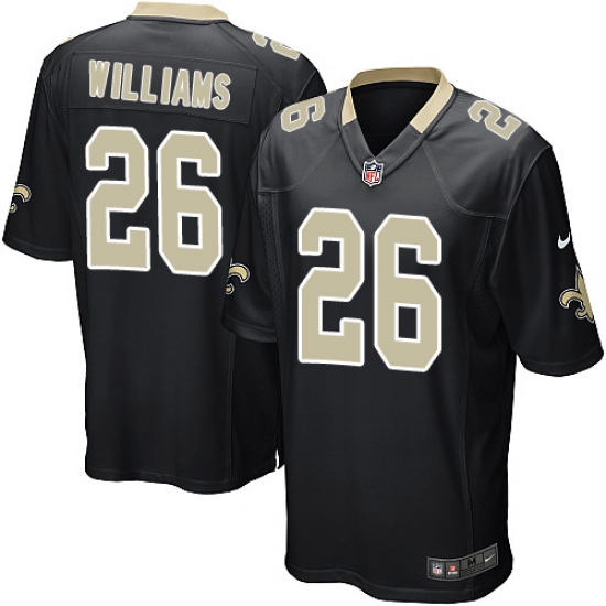 Men's Nike New Orleans Saints 26 P. J. Williams Game Black Team Color NFL Jersey