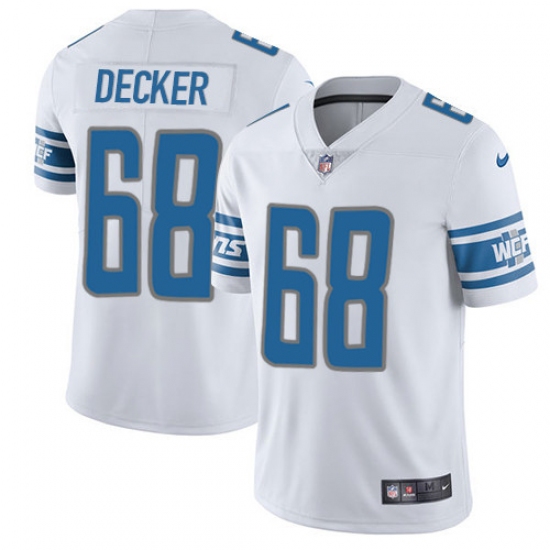 Youth Nike Detroit Lions 68 Taylor Decker Elite White NFL Jersey