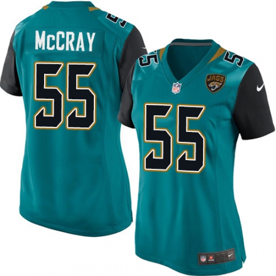 Women's Nike Jacksonville Jaguars 55 Lerentee McCray Game Teal Green Team Color NFL Jersey