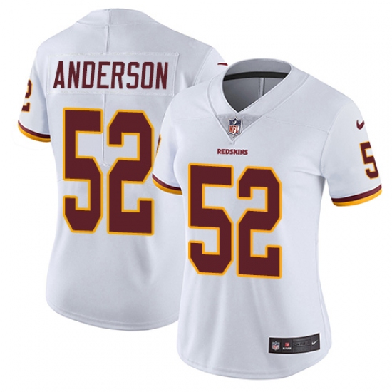 Women's Nike Washington Redskins 52 Ryan Anderson Elite White NFL Jersey