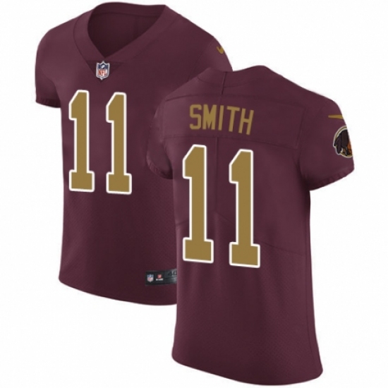 Men's Nike Washington Redskins 11 Alex Smith Burgundy Red Alternate Vapor Untouchable Elite Player NFL Jersey