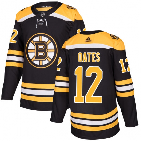 Youth Adidas Boston Bruins 12 Adam Oates Premier Black Home NHL Jersey