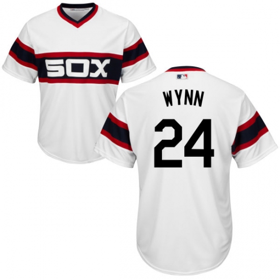 Youth Majestic Chicago White Sox 24 Early Wynn Authentic White 2013 Alternate Home Cool Base MLB Jersey