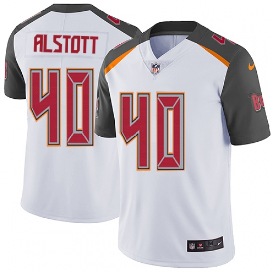 Youth Nike Tampa Bay Buccaneers 40 Mike Alstott Elite White NFL Jersey