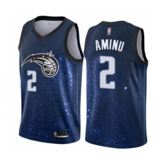 Men's Orlando Magic 2 Al-Farouq Aminu Authentic Blue Basketball Jersey - City Edition