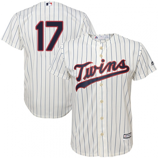 Men's Majestic Minnesota Twins 17 Jose Berrios Replica Cream Alternate Cool Base MLB Jersey