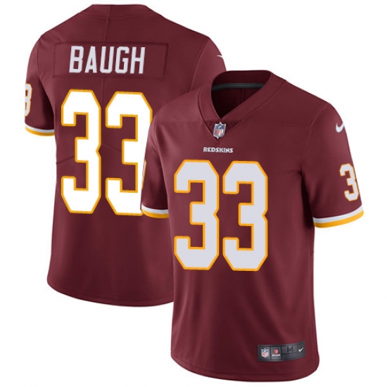 Men's Nike Washington Redskins 33 Sammy Baugh Burgundy Red Team Color Vapor Untouchable Limited Player NFL Jersey