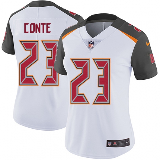 Women's Nike Tampa Bay Buccaneers 23 Chris Conte Elite White NFL Jersey