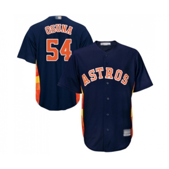 Men's Houston Astros 54 Roberto Osuna Replica Navy Blue Alternate Cool Base Baseball Jersey