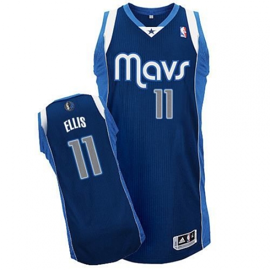 Revolution 30 Mavericks 11 Monta Ellis Navy Blue Stitched NBA Jersey