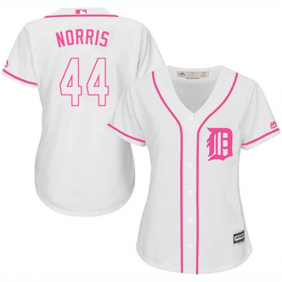 Women's Majestic Detroit Tigers 44 Daniel Norris Replica White Fashion Cool Base MLB Jersey