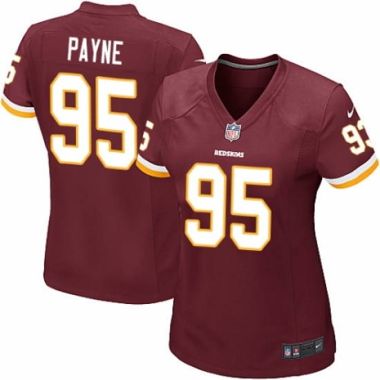 Women's Nike Washington Redskins 95 Da'Ron Payne Game Burgundy Red Team Color NFL Jersey