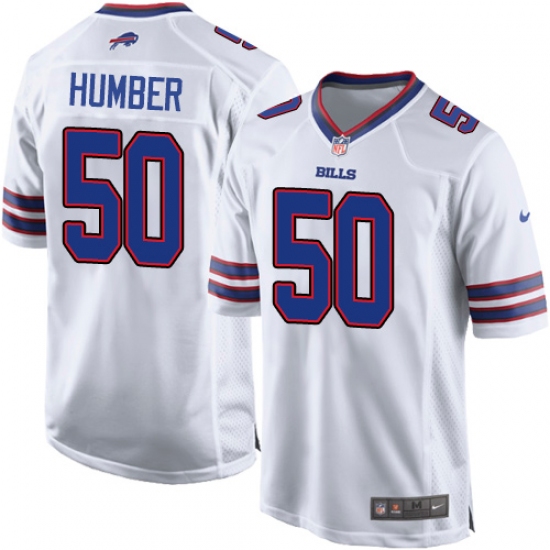 Men's Nike Buffalo Bills 50 Ramon Humber Game White NFL Jersey