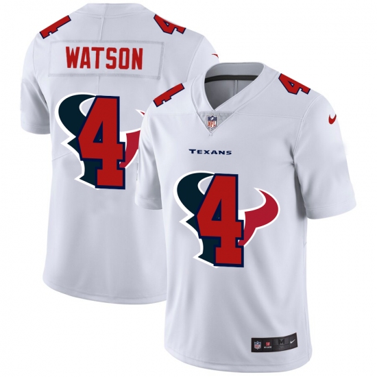 Men's Houston Texans 4 Deshaun Watson White Nike White Shadow Edition Limited Jersey