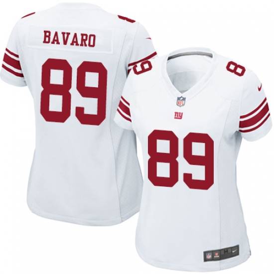 Women's Nike New York Giants 89 Mark Bavaro Game White NFL Jersey