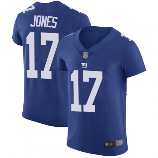 Nike New York Giants 17 Daniel Jones Royal Blue Team Color Men's Stitched NFL Vapor Untouchable Elite Jersey