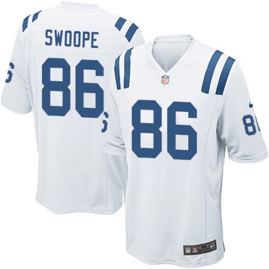 Men's Nike Indianapolis Colts 86 Erik Swoope Game White NFL Jersey