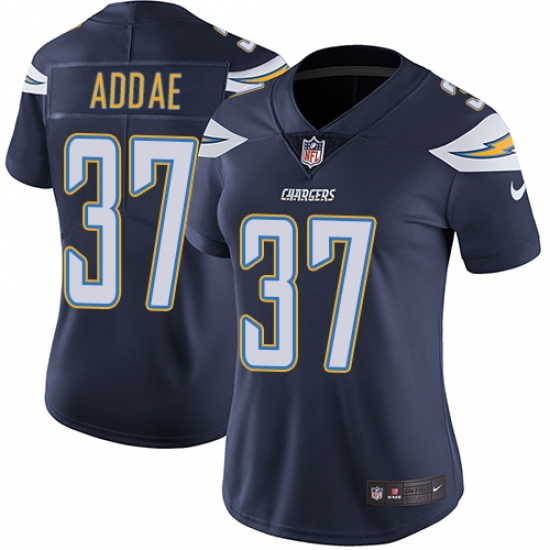 Women's Nike Los Angeles Chargers 37 Jahleel Addae Elite Navy Blue Team Color NFL Jersey