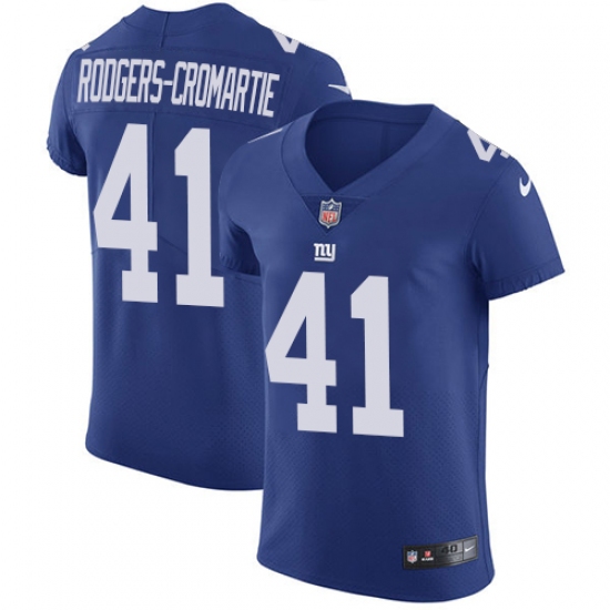 Men's Nike New York Giants 41 Dominique Rodgers-Cromartie Elite Royal Blue Team Color NFL Jersey