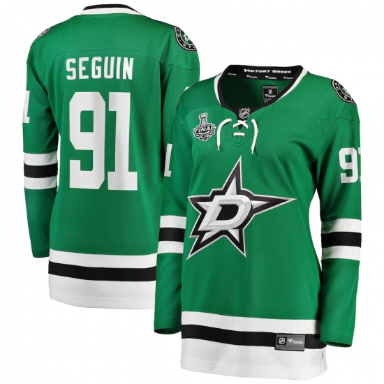 Women's Dallas Stars 91 Tyler Seguin Fanatics Branded Green 2020 Stanley Cup Final Bound Home Player Breakaway Jersey