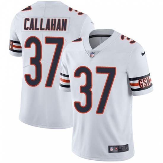 Youth Nike Chicago Bears 37 Bryce Callahan White Vapor Untouchable Limited Player NFL Jersey
