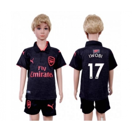 Arsenal 17 Iwobi Sec Away Kid Soccer Club Jersey