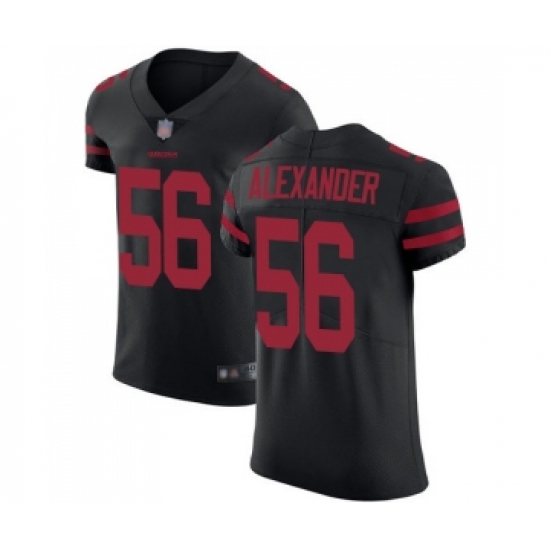 Men's San Francisco 49ers 56 Kwon Alexander Black Alternate Vapor Untouchable Elite Player Football Jersey