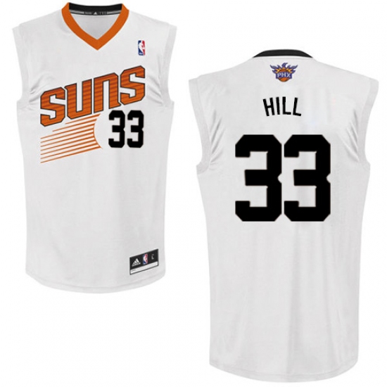 Men's Adidas Phoenix Suns 33 Grant Hill Swingman White Home NBA Jersey