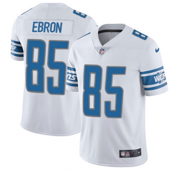 Men's Nike Detroit Lions 85 Eric Ebron Limited White Vapor Untouchable NFL Jersey