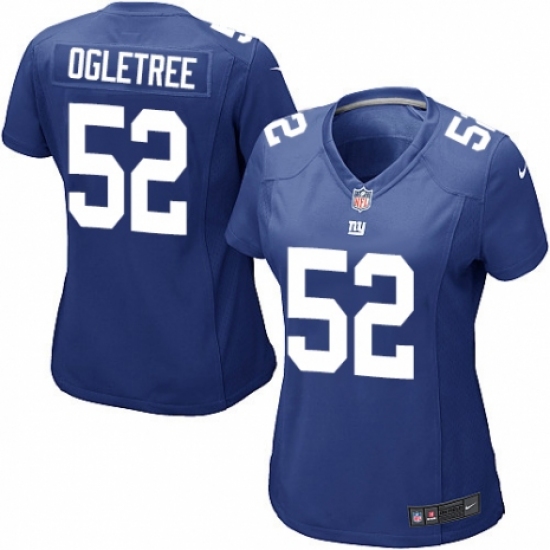 Women's Nike New York Giants 52 Alec Ogletree Game Royal Blue Team Color NFL Jersey