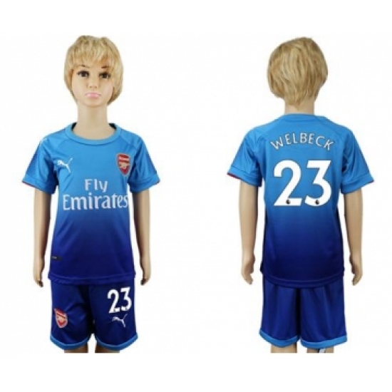 Arsenal 23 Welbeck Away Kid Soccer Club Jersey