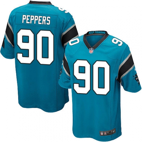 Men's Nike Carolina Panthers 90 Julius Peppers Game Blue Alternate NFL Jersey