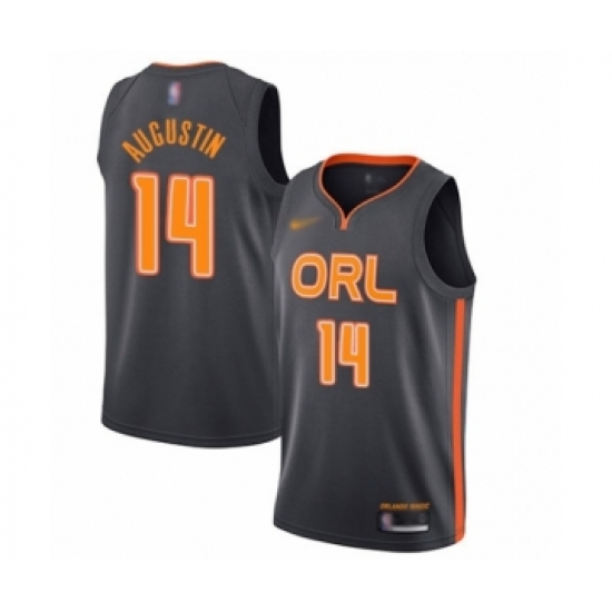 Youth Orlando Magic 14 D.J. Augustin Swingman Charcoal Basketball Jersey - 2019 20 City Edition