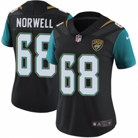 Men's Nike Jacksonville Jaguars 68 Andrew Norwell Gray Static Vapor Untouchable Limited NFL Jersey