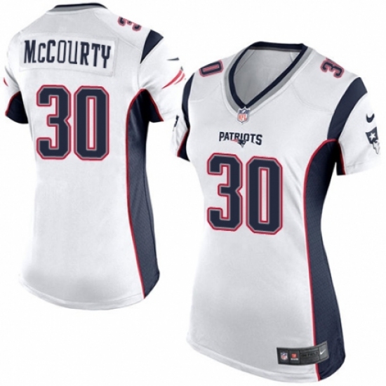 Women's Nike New England Patriots 30 Jason McCourty Game White NFL Jersey