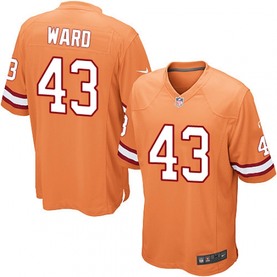 Men's Nike Tampa Bay Buccaneers 43 T.J. Ward Game Orange Glaze Alternate NFL Jersey