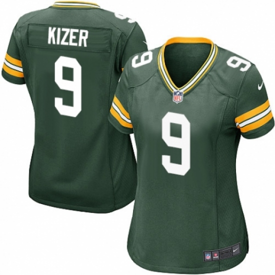 Women's Nike Green Bay Packers 9 DeShone Kizer Game Green Team Color NFL Jersey