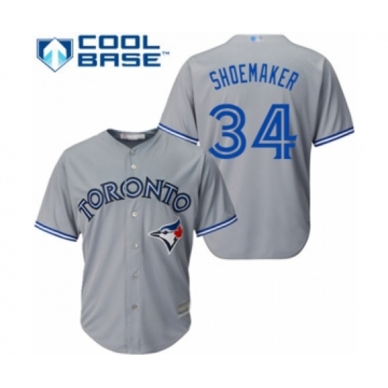 Youth Toronto Blue Jays 34 Matt Shoemaker Authentic Grey Road Baseball Player Jersey