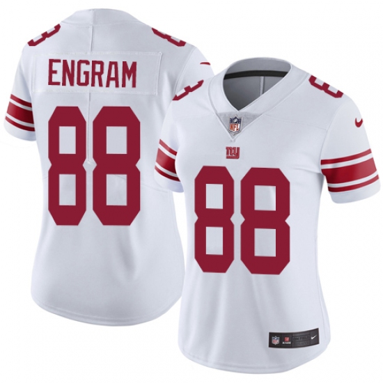 Women's Nike New York Giants 88 Evan Engram White Vapor Untouchable Limited Player NFL Jersey