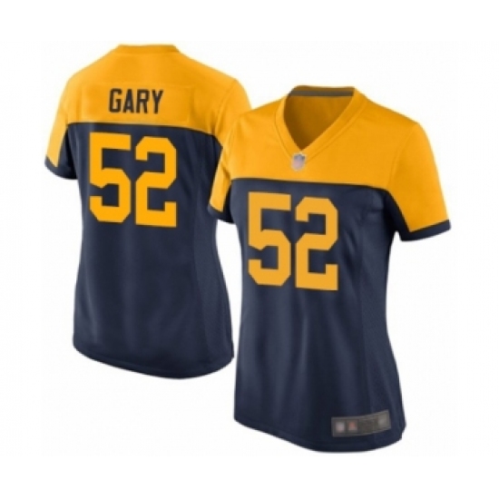 Women's Green Bay Packers 52 Rashan Gary Game Navy Blue Alternate Football Jersey