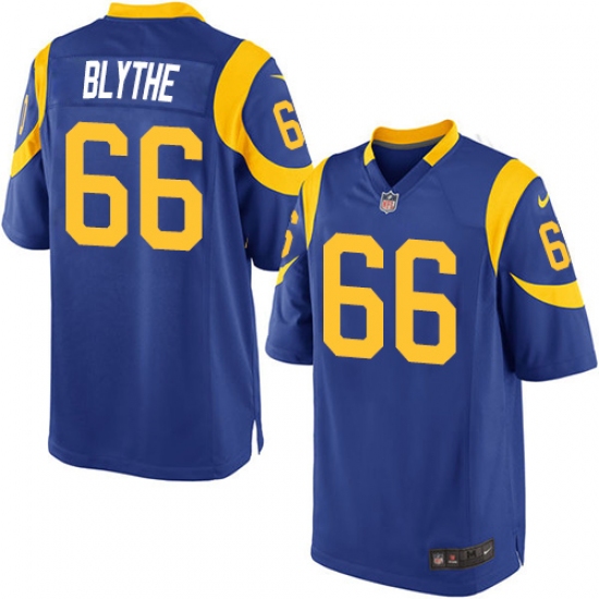 Men's Nike Los Angeles Rams 66 Austin Blythe Game Royal Blue Alternate NFL Jersey