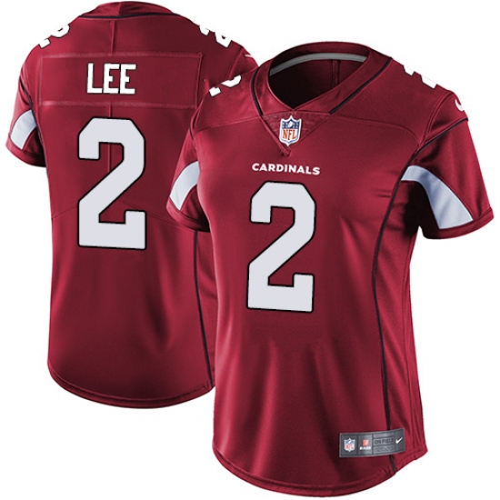 Women's Nike Arizona Cardinals 2 Andy Lee Red Team Color Vapor Untouchable Limited Player NFL Jersey