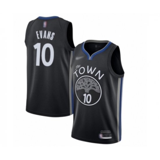 Women's Golden State Warriors 10 Jacob Evans Swingman Black Basketball Jersey - 2019 20 City Edition