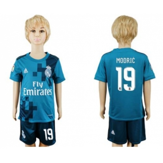 Real Madrid 19 Modric Sec Away Kid Soccer Club Jersey