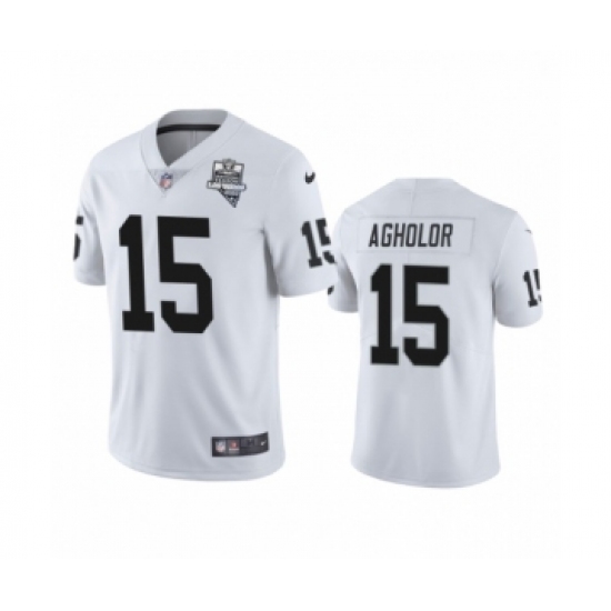 Youth Oakland Raiders 15 Nelson Agholor White 2020 Inaugural Season Vapor Limited Jersey