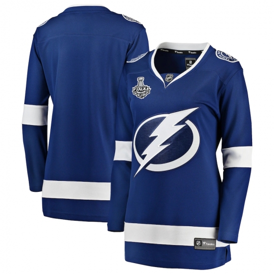 Women's Tampa Bay Lightning Fanatics Branded Blue Blank 2020 Stanley Cup Final Bound Home Breakaway Jersey