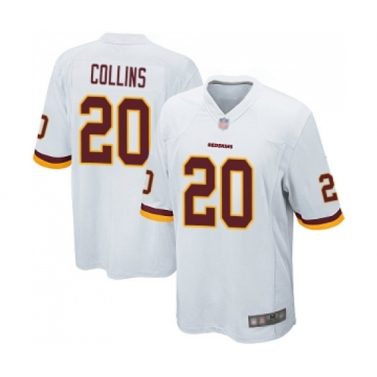 Men's Washington Redskins 20 Landon Collins Game White Football Jersey