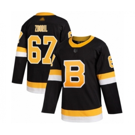 Youth Boston Bruins 67 Jakub Zboril Authentic Black Alternate Hockey Jersey