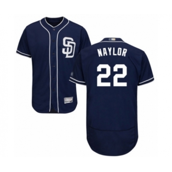 Men's San Diego Padres 22 Josh Naylor Navy Blue Alternate Flex Base Authentic Collection Baseball Player Jersey